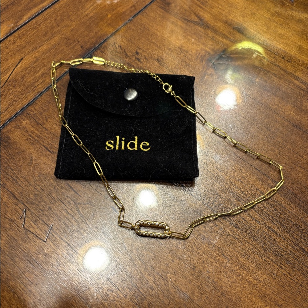 Slide Gold Chain Necklace